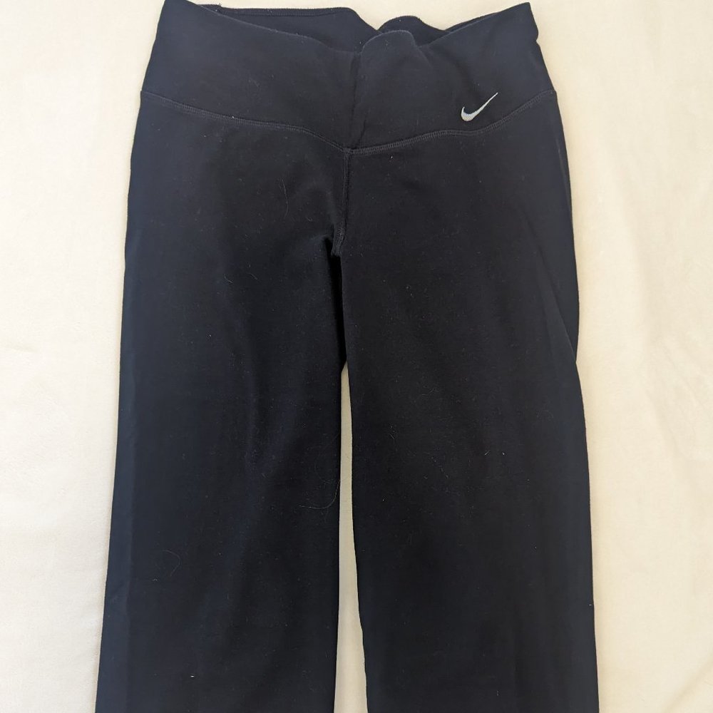 Black Wide Leg Nike Pants - Small